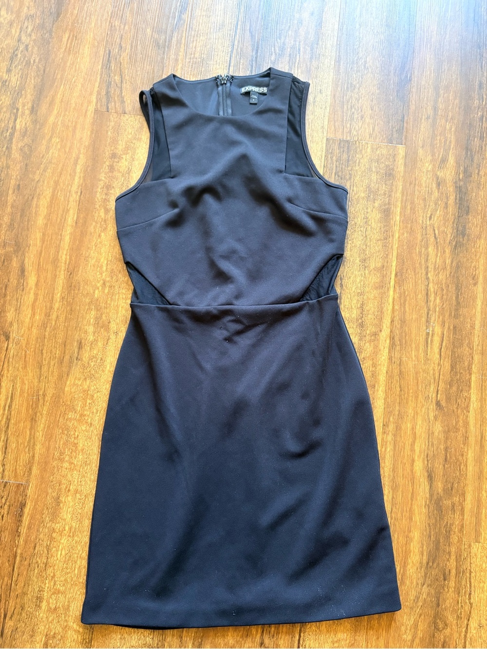 Express Black Sleeveless Mini Sheath Dress